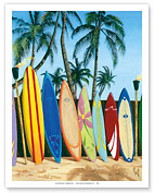 Bunch of Boards - Surfboard Art - Fine Art Prints & Posters