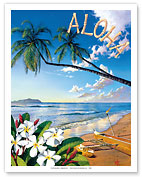 Distant Shores - Aloha - Hawaiian Island Paradise Ocean View - Fine Art Prints & Posters