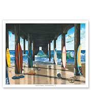Pier Group - Surfboard Art - Fine Art Prints & Posters