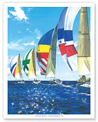 Diamond Regata (Regatta) - Sailboats Racing - Fine Art Prints & Posters