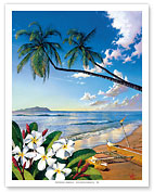 Distant Shores - Hawaiian Paradise Ocean View - Fine Art Prints & Posters