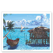 Caribbean Dreams - Paradise Ocean View - Fine Art Prints & Posters