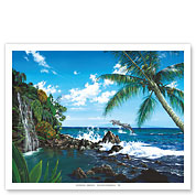 Castaway Cove - Hawaiian Paradise Ocean View - Fine Art Prints & Posters