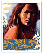 Hawaiian Girl in Shadow - Fine Art Prints & Posters