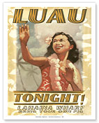 Luau Tonight - Lahaina Wharf, Hawaii - Hawaiian Hula Dancer - Fine Art Prints & Posters