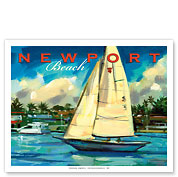 Newport Beach Sailing - California - Fine Art Prints & Posters