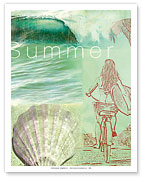 Summer - Surfer Girl - Fine Art Prints & Posters