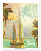 Water Love - Sailboat - Sailing - Fine Art Prints & Posters