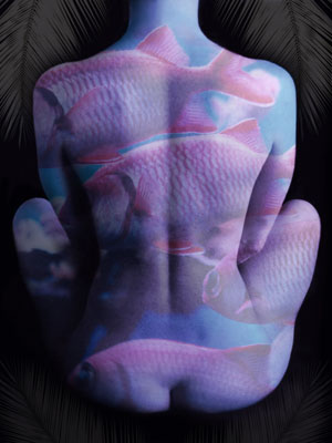Pisces - Canvas and Matted Prints by Carolyn Quan
