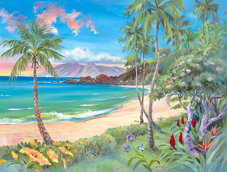 Kaanapali Black Rock /Kahekil's Leap - Limited Edition Giclee Art Prints