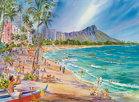 Diamondhead Dream / Waikiki Memories - Limited Edition Giclee Art Prints