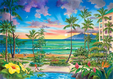 Hale Kahakai / Westin Maui - Limited Edition Canvas Giclée Art Print
