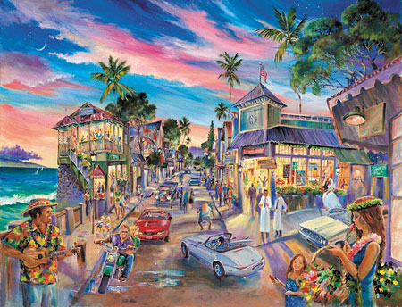 Lahainatown Twilight - Limited Edition Giclee Art Prints