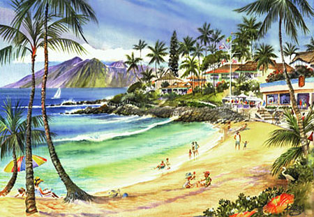 Napili Bay - Limited Edition Watercolor Giclée Art Print