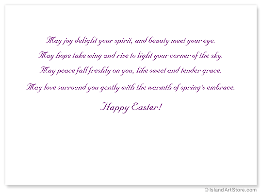 Inside Easter Card Greeting