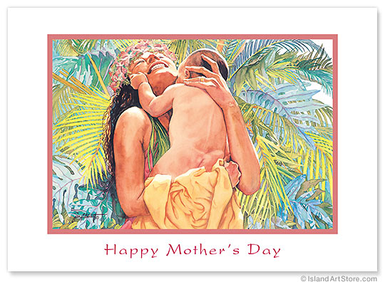 Keiki Milimili - Hawaiian Collectors Edition Greeting Cards - Mother's Day Card