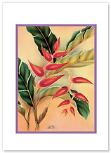 Heliconia - Hawaiian Collectors Edition Greeting Cards - Easter Cards