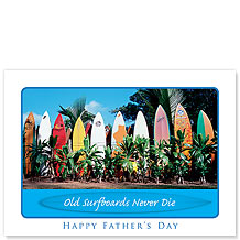 Old Surfboards - Hawaiian Collectors Edition Greeting Cards - Father's Day Cards