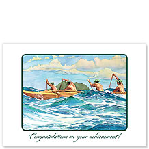 Outrigger at Sea - Hawaiian Collectors Edition Greeting Cards - Graduation Cards