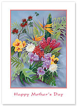 Island Floral - Hawaiian Collectors Edition Greeting Cards - Mother's Day Card