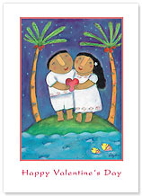 Hawaiian Love Song - Hawaiian Collectors Edition Greeting Cards - Valentine's Day Card