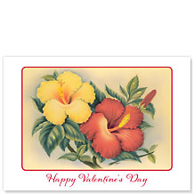 Hawaiian Hibiscus - Hawaiian Collectors Edition Greeting Cards - Valentine's Day Card