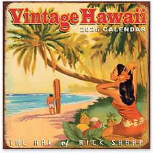 Vintage Hawaii - 2026 Deluxe Hawaiian Wall Calendar