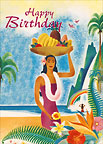 Hawaiian Birthday Aloha - Hawaiian Happy Birthday Greeting Card