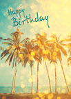 Birthday Sparkles - Hawaiian Happy Birthday Greeting Card