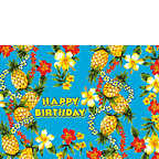 Pineapple Express - Hawaiian Happy Birthday Greeting Card