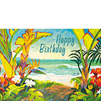 Time To Chill - Hawaiian Happy Birthday Greeting Card