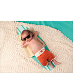 Surfer Boy - Hawaiian Birth Congratulations Greeting Card
