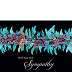 Midnight Jade - Hawaiian Sympathy Greeting Card