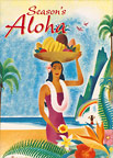 Hawaiian Season's Aloha - Hawaiian Holiday / Christmas Greeting Card