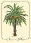 Season's Aloha Palm - Hawaiian Holiday / Christmas Greeting Card