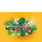 Hawaiian Holiday Glow - Hawaiian Holiday / Christmas Greeting Card