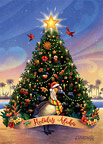Holiday Aloha - Hawaiian Holiday / Christmas Greeting Card
