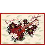 Holiday 'Ukulele - Hawaiian Holiday / Christmas Greeting Card