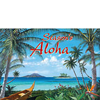 Tropic Travels - Hawaiian Holiday / Christmas Greeting Card