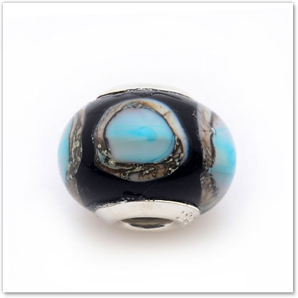 Blue Oyster - Glass Bead