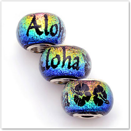 Aloha - Rainbow - Glass Bead