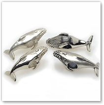 Humpback Whale - Silver Charm