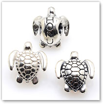 Honu Turtle - Silver Charm