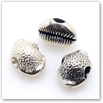Cowrie Shell - Silver Charm