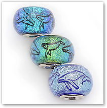 Whale Family - Glass Bead