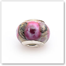 Pink Urchin - Glass Bead