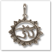 Sterling Silver OM Pendant - Island Jewelry