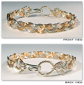 Classic Wave Alternating - Hawaiian Jewelry by Varsha Titus - Nautical Braid Bracelet