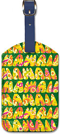 Hawaii - Hawaiian Leatherette Luggage Tags