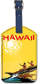 Hawaii TIA - Hawaiian Leatherette Luggage Tags